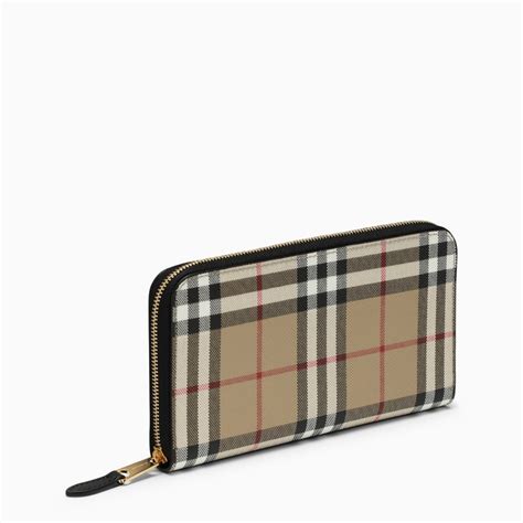 burberry zip around wallet|Burberry billfold wallet.